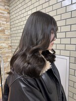 ファブ 千葉店(FaB)&nbsp;【ブリーチなしワンカラー×オリーブブラウン】