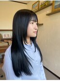 艶感ブラック×顔まわりレイヤー
