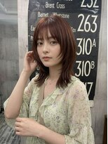 ヘアーサロン 6(hair salon) ふんわり前髪×レイヤーウルフミディアム/チョコブラウン