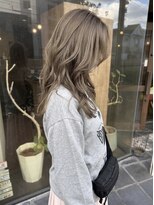 ニコリヘアワークス(nicori hair works)&nbsp;ロング×シアーアッシュベージュ1