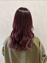 ソレイユバイエルズ(soleil by ailes)&nbsp;フェイスフレーミング × ハイライト × ピンクレッド