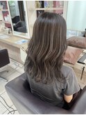 白髪ぼかしグレージュハイライト