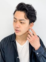 ヨシザワインク プレミアム 横浜 桜木町店(YOSHIZAWA Inc. PREMIUM) ワイルドメンズパーマ波巻きパーマアップバングビジカジ理容室