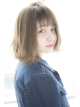 サロンドミルク 原宿(salon de MiLK) 【salon de MiLK 原宿】ネイビーアッシュ×外ハネMix