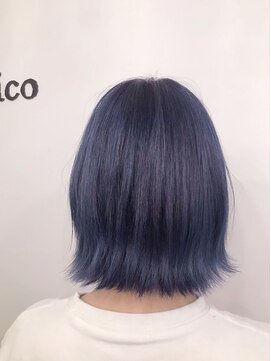 ヘアーコレクトニコ(hair collect nico) ラベンダーブルー×外ハネボブ