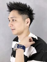 アイティー バイ アルバム 浦和店(IT by ALBUM)&nbsp;モヒカンショート七三オールバックかき上げヘア_77376