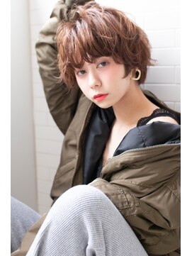 クラン(clan) 丸みショート#クールショートピンクベージュボブルフ