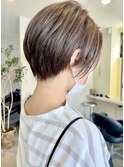 大人のハイライトおしゃれな白髪染めシフォンベージュ10代20代