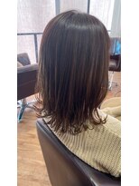 ジーナ セントラル銀座(Zina)&nbsp;大人かわいいコテ巻き＊ショコラベージュ＊外はね　ZinaCENTRAL