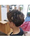 メンズツーブロックメッシュ