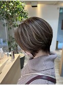 ダブルカラーハイライト ベージュハイライト