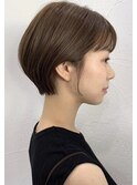 大人ショートカット/ショコラアッシュ/ヘルシースタイル/原宿
