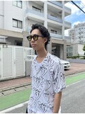 波巻き束感ショートツーブロックマッシュアップバングコンマヘア