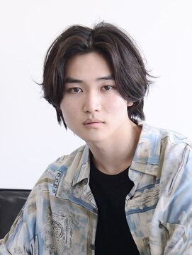 ロアー ヘアー マチルダ 千葉店(RAWR hair MATILDA) 【RAWR】メンズパーマ_センターパートウルフ