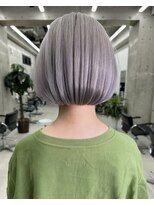 リノート バイ エゴル 名古屋(LINOET by ENGOL)&nbsp;保存必須【海外風ハイトーンボブ】アッシュグレーカラー