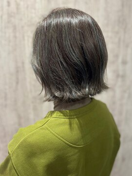 テトテ 門戸厄神店(tetote) 【tetote門戸厄神/村山】カーキアッシュ ハイライト　外はねボブ