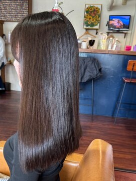 ヘアーホーム チケ(hair home tike) 酸熱トリートメント♪チャコールグレーカラー