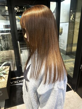 コレットヘアー ザモリオカ(Colette HAIR the MORIOKA) 酸性ストレート×秋カラー
