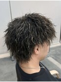ツイストスパイラルパーマツイストパーマメンズマッシュパーマ