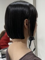 ヨロ 上野(YOLO)&nbsp;ハイライトカラーミルクティーベージュケアブリーチボブ