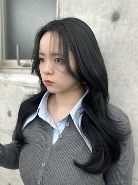 エヌアイ オモテサンドウ(ni omotesando) 暗めオリーブグレージュ♪  色落ちまで可愛い韓国ヘア