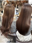 美髪艶感20代30代40代50代◎艶髪ココアベージュロング/用賀