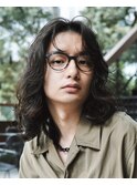 メンズボブ マッシュパーマ ニュアンスパーマ 束感 メンズカット