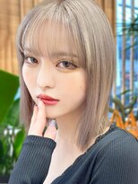 アース 相模大野店(EARTH)&nbsp;20代30代◎韓国風ミルクティーグレージュ×ボブ