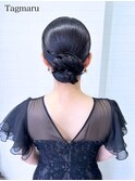結婚式ヘアセット☆タイトシニヨン☆