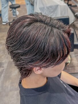 ルースト 京都四条大宮店(ROOST) ブリーチなしワインレッドハイライト