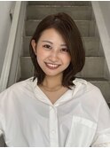 ボブ/ ショートカット髪質改善縮毛矯正白髪ぼかしレイヤーカラー