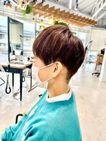 グランデュール 東静岡池田店(GRANDEUR) 東静岡ショートボブくびれショートイルミナカラー顔周りレイヤー