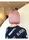 ホワイトピンクボブ
