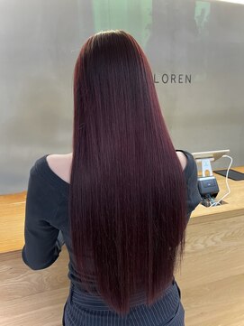 ローレン(LOREN) ミディアムヘア/デザインカラー/フェイスフレーミング/栄/久屋