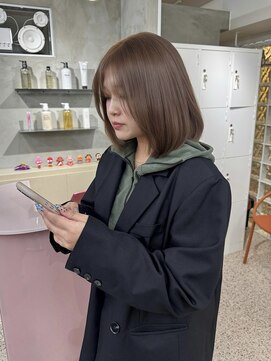 ペレ アネックス 大阪梅田茶屋町店(PELE ANNEX) くびれヘア/アプリコットオレンジ/ハイライトカラー/梅田