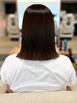 本八幡×ストレートボブ×艶髪×美髪×オーガニックカラー