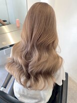 サンク 原宿 表参道(cinq) 表参道ヘーゼルベージュレイヤーカットミルクティーベージュ前髪