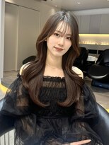 ロンド ロワール 門前仲町(Lond Loire)&nbsp;韓国レイヤーカット/くびれ巻き/前髪顔周り/セミディ[門前仲町]