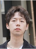 渋谷メンズパーマルーズショートアクティブショートツイスパ緩め