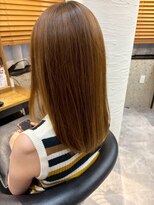 ヘアリゾート粋 トゥジュ 池袋東口店(tujuh)&nbsp;髪質改善/ミディアム/キャメル/艶髪