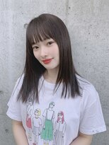 エレマルヤマ(ele maruyama) 《ele》透明感☆切りっぱなしセミロング