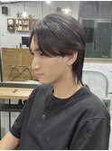 MEN'S/メンズウルフ/曲がる縮毛矯正/松戸駅/センターパート