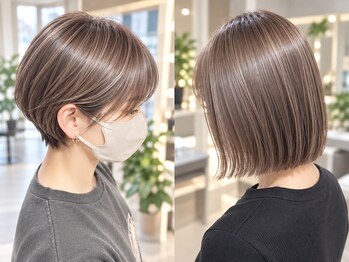 ネオリーブカフ 鶴ヶ峰店(Neolive caff)の写真/明るい白髪染め/白髪ぼかしハイライトで白髪がお洒落に♪リタッチのみOK[鶴ヶ峰リタッチ鶴ヶ峰学割U24横浜]