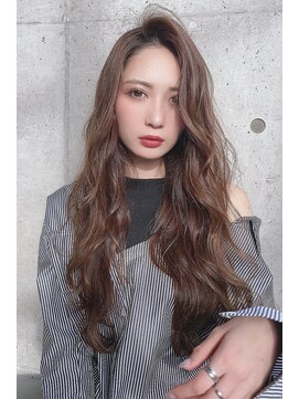 ジーナ セントラル銀座(Zina) かきあげバング×無造作カール