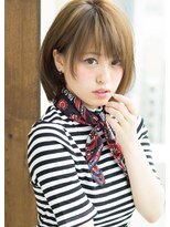 エル(LE)&nbsp;【LE 】ことりベージュワンサイドフェミニンボブ