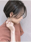前髪 アンブレラカラー こなれミディ イメチェン ウェーブパーマ