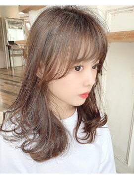 アリスバイアフロート 自由が丘(ALICe by AFLOAT) 顔周りのレイヤー(前髪大人かわいいココアブラウン)