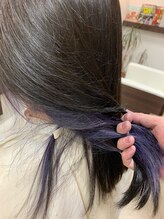 【パープルインナーカラー】