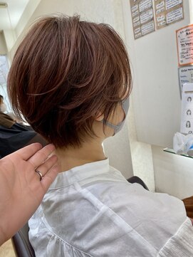 ヘアメイクヒール 八戸♪暖色とショートボブで上品ショートボブ☆20代/30代/40代