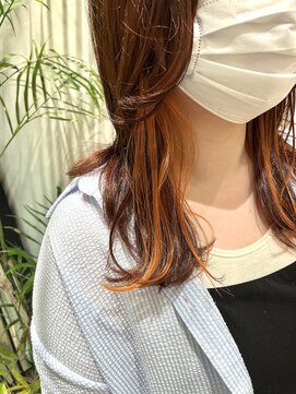 アヴァンス 堺東店(AVANCE.) イヤリングカラー×オレンジ